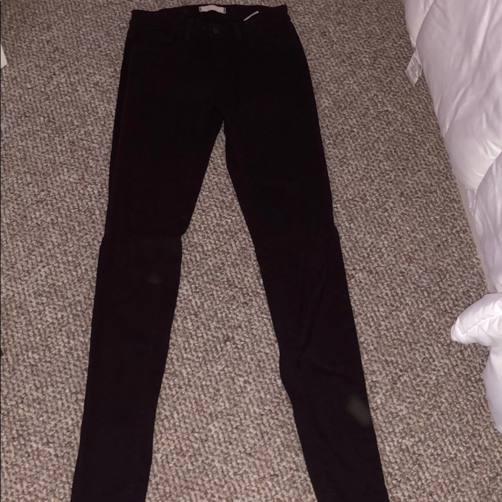 Maroon pants...have a velvet texture